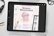 Sparkly Watercolor Procreate Brushes, a Brush Add-On by Disyukov (Thumbnail 1 of 6)