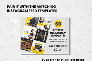 Fitness Instagram Canva Template