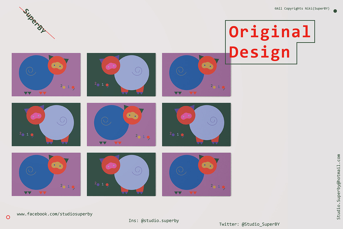 Printable Prints 2 Cards Holidays, a Card Template by SuperBY Market (Photo 3 of 4)