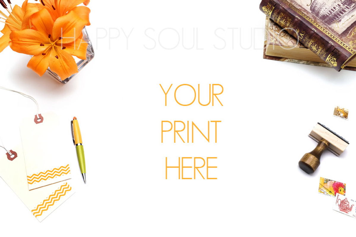 Styled Desktop Product Background, a Print Template by Happy Soul Studio