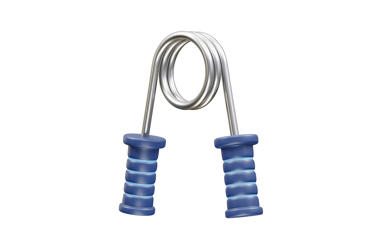 Hand gripper icon 3d illustration, an Object Illustration by fahad121
