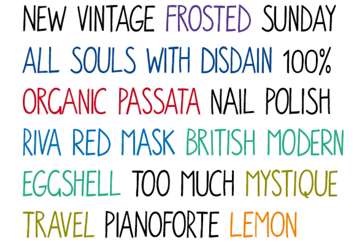 Walpurga Family, a Sans Serif Font by Julia Bausenhardt (Photo 1 of 5)