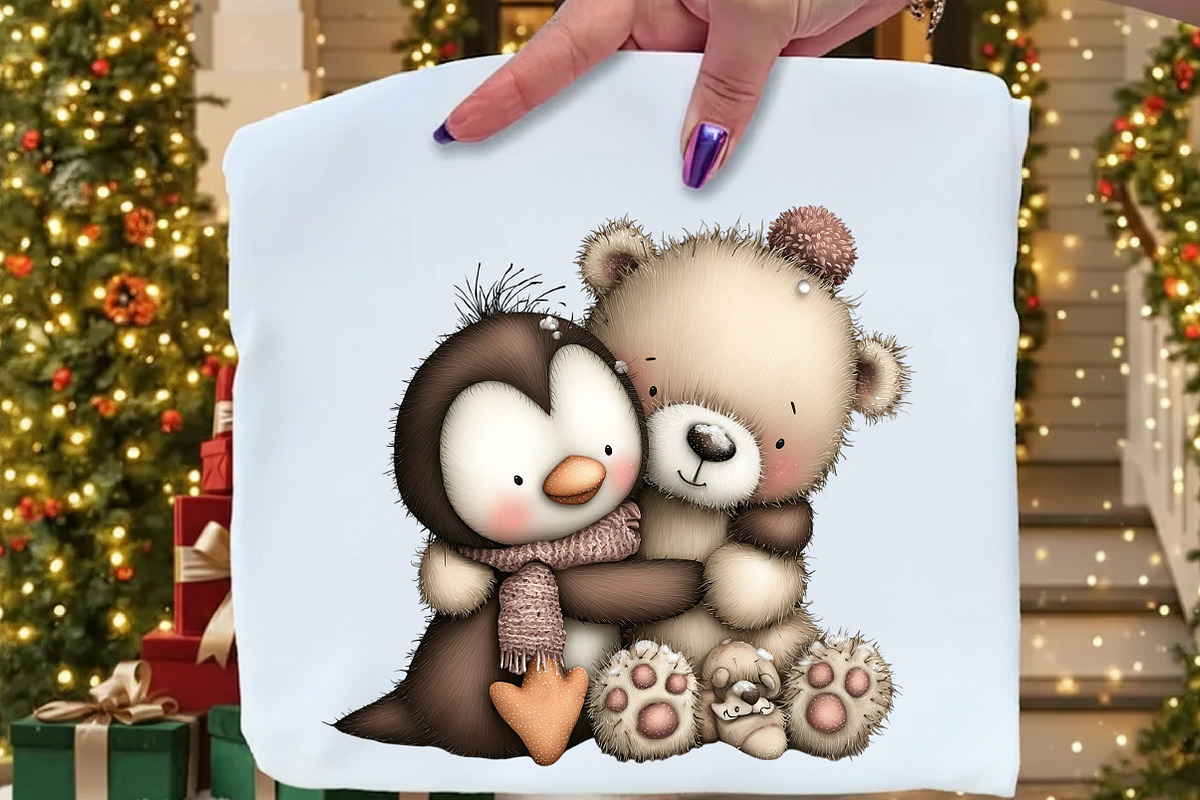 Whimsical Christmas Animal Friends, an Illustration by Craft Nest (Photo 5 of 9)
