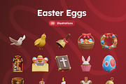 Easter Eggs 3D Icons, an Object 3D Model by Rakata Studio (Thumbnail 7 of 7)