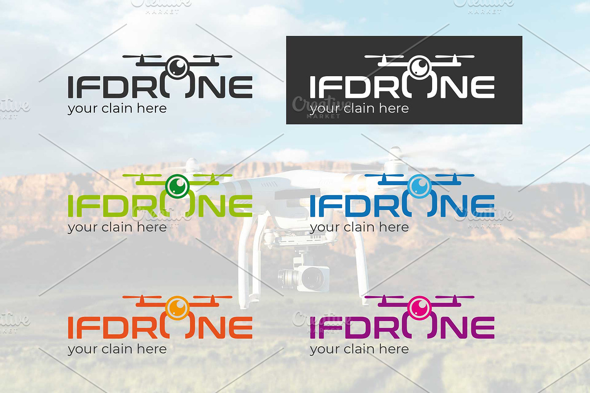Drone logo, a Branding & Logo Template by Luis Quesada Design (Photo 3 of 5)