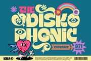 Disko Phonic Typeface, a Sans Serif Font by alit design (Thumbnail 1 of 20)
