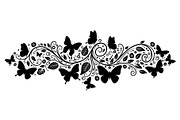 Butterfly Floral Vintage Frame Bundl, an Illustration by Creativeshirt (Thumbnail 30 of 51)
