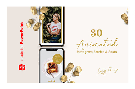 Animated Instagram Pack / PowerPoint, a Social Media Template by Mirazz