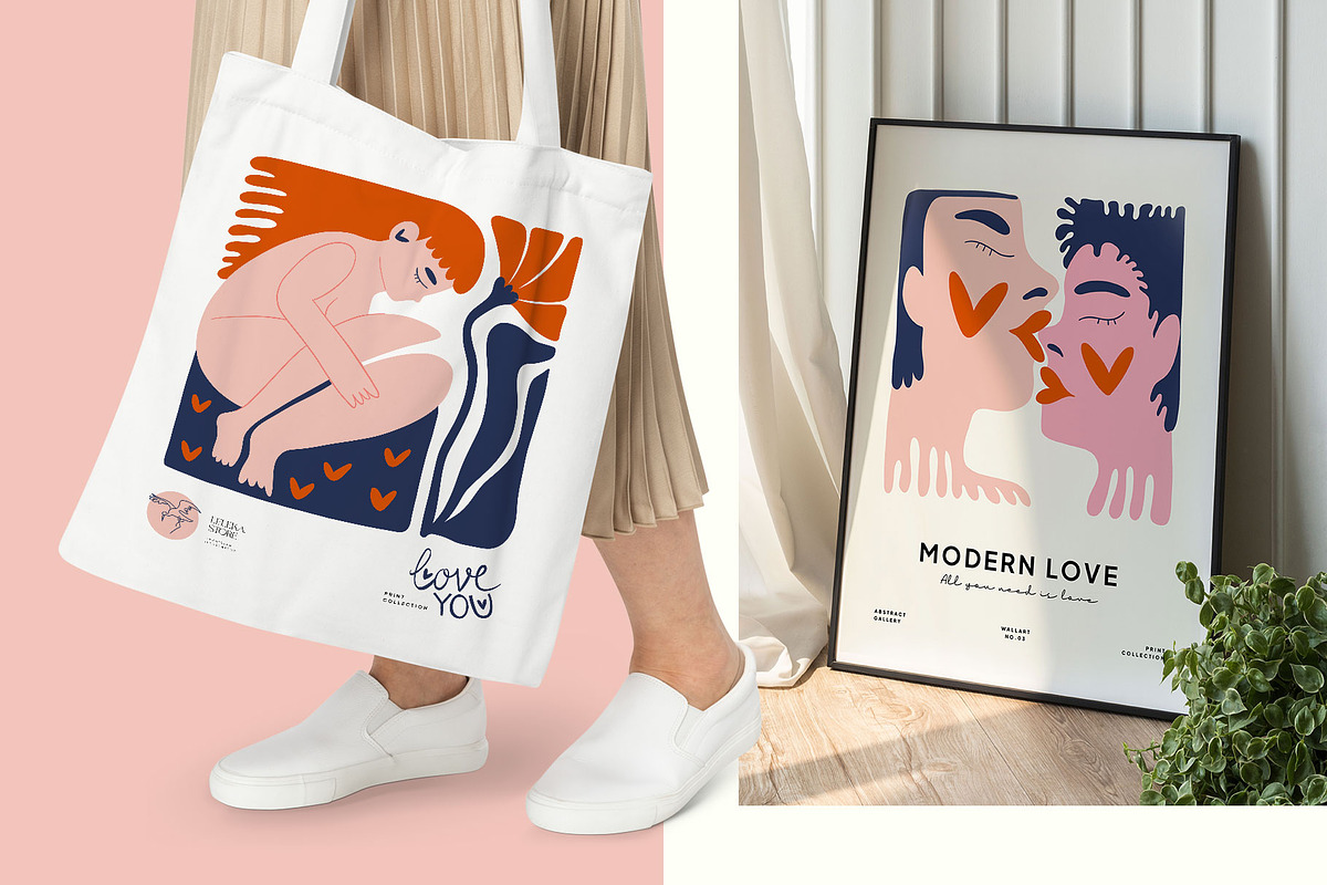 Modern Love Wall Art Creator, a Decorative Illustration by Leleka.Store (Photo 5 of 16)