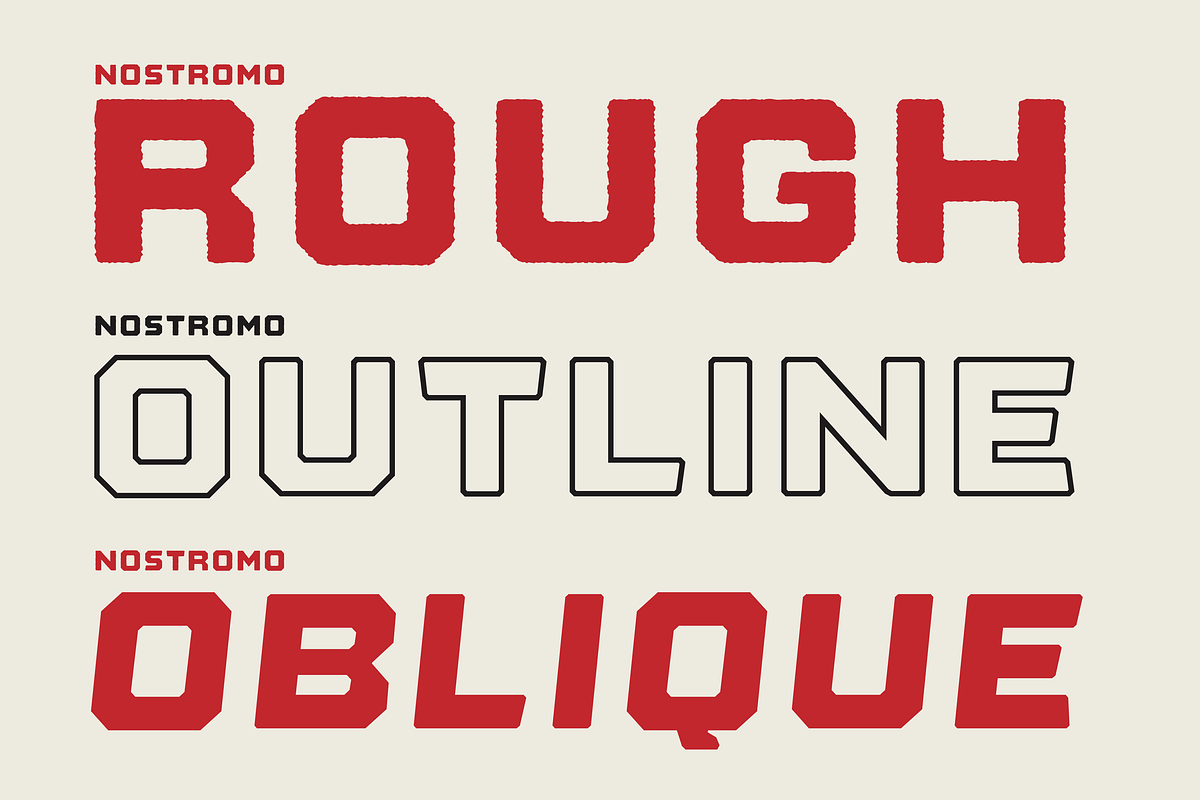 Nostromo - Retro futuristic font, a Font by Great Scott! (Photo 7 of 8)