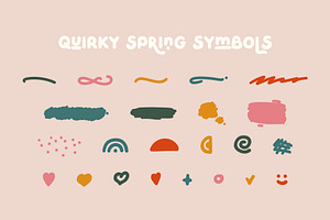 QUIRKY SPRING Playful Font Family