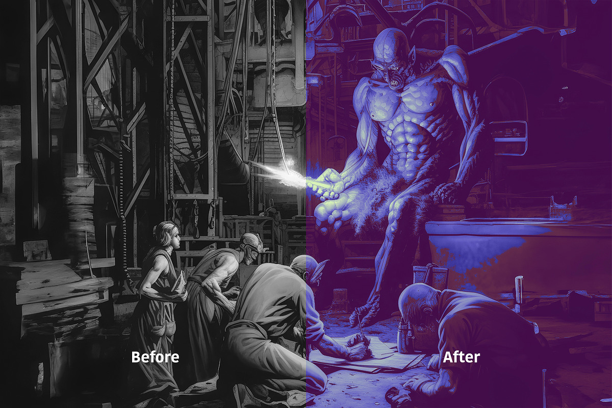 Recolor Artwork / Picture Effect, a Preset Add-On by B/B STUDIO (Photo 10 of 11)