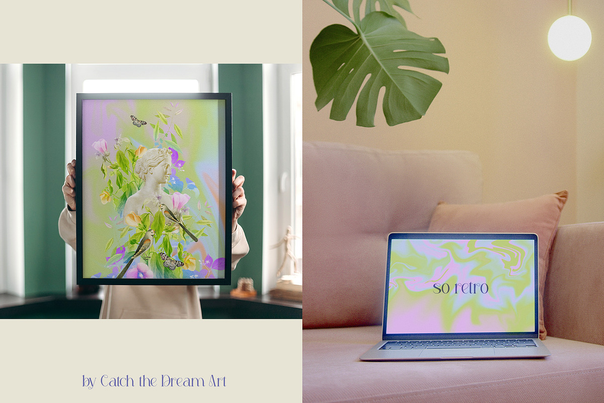 Lime Retrograde Collage & Gradients, an Object Graphic by Catch the Dream Art (Photo 11 of 11)
