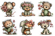Whimsical Spring Animals Clipart, an Illustration by Dream Creation (Thumbnail 6 of 7)