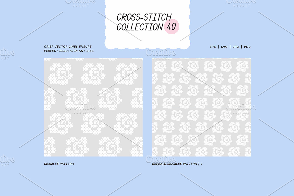 Stitch Collection. Seamless Patterns, a Pattern Graphic by oxygen_8 (Photo 3 of 14)