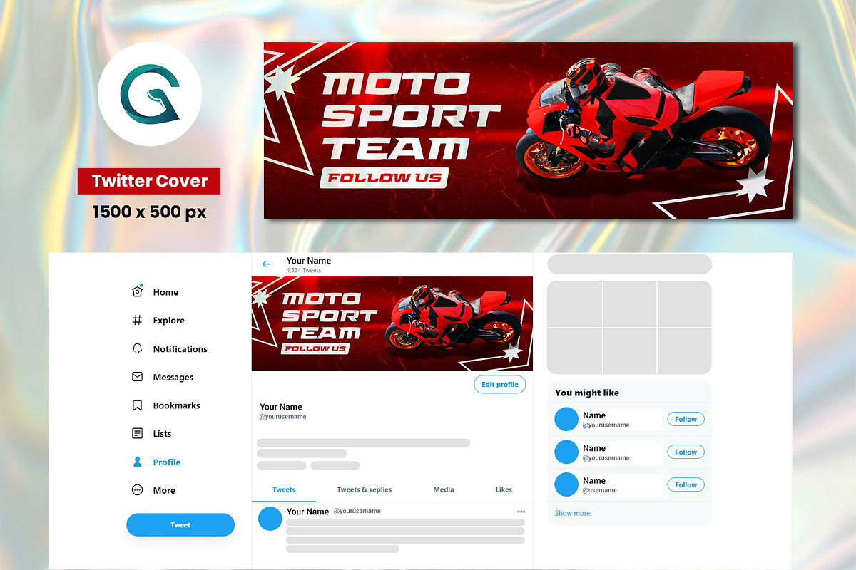 Motorcycle Racing Social Media Pack preview 4