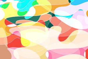 A vibrant abstract composition of multiple overlapping flowing c, a Food & Drink Photo by ndanko
