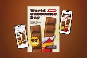 World Chocolate Day Event Flyer Set, a Flyer Template by The Good Store