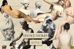 VINTAGE WOMEN COLLECTION COLLAGES