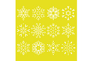 Snowflakes icon collection. Graphic, an Object Illustration by RODINA (Thumbnail 1 of 3)