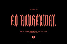 ED Hangerman - Blackletter Typeface