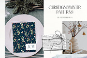 Classic Abstract Christmas patterns, an Animal Illustration by Yuliya Derbisheva (Thumbnail 2 of 9)