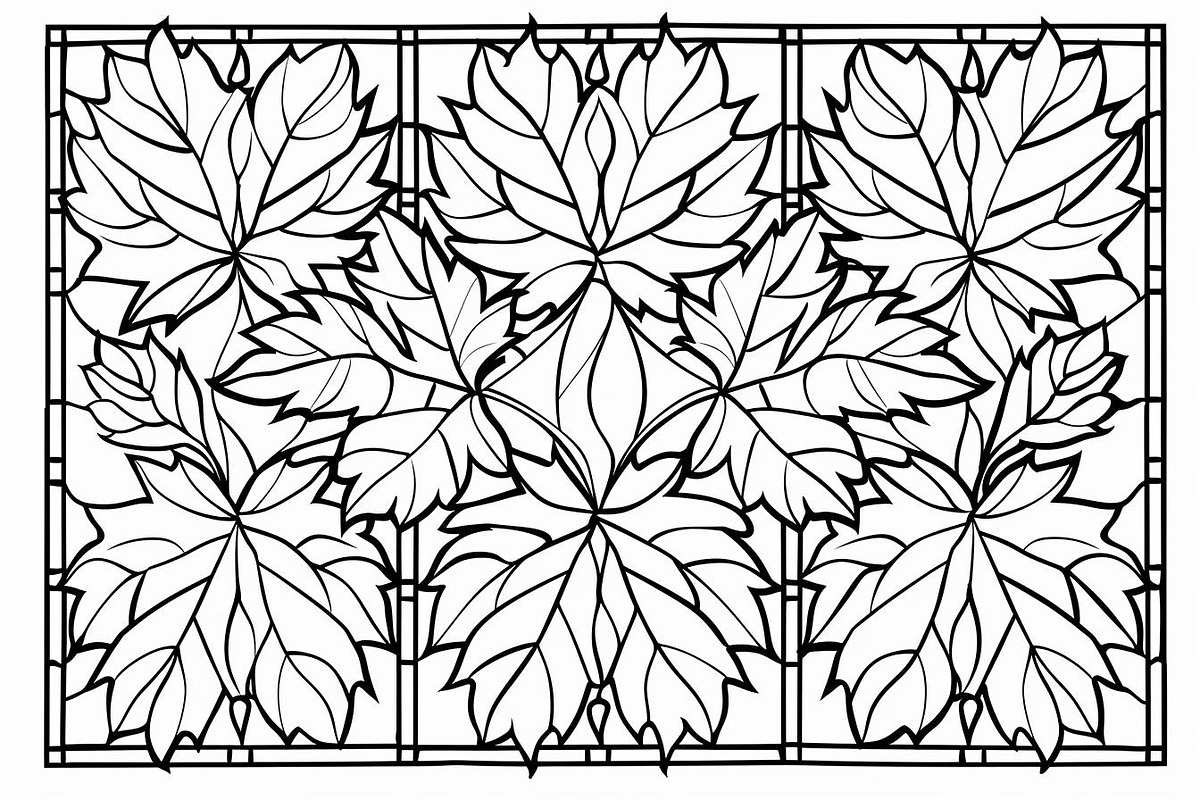 Decorative Botanical Leaf Panel, an Illustration by Designs_River (Photo 8 of 10)