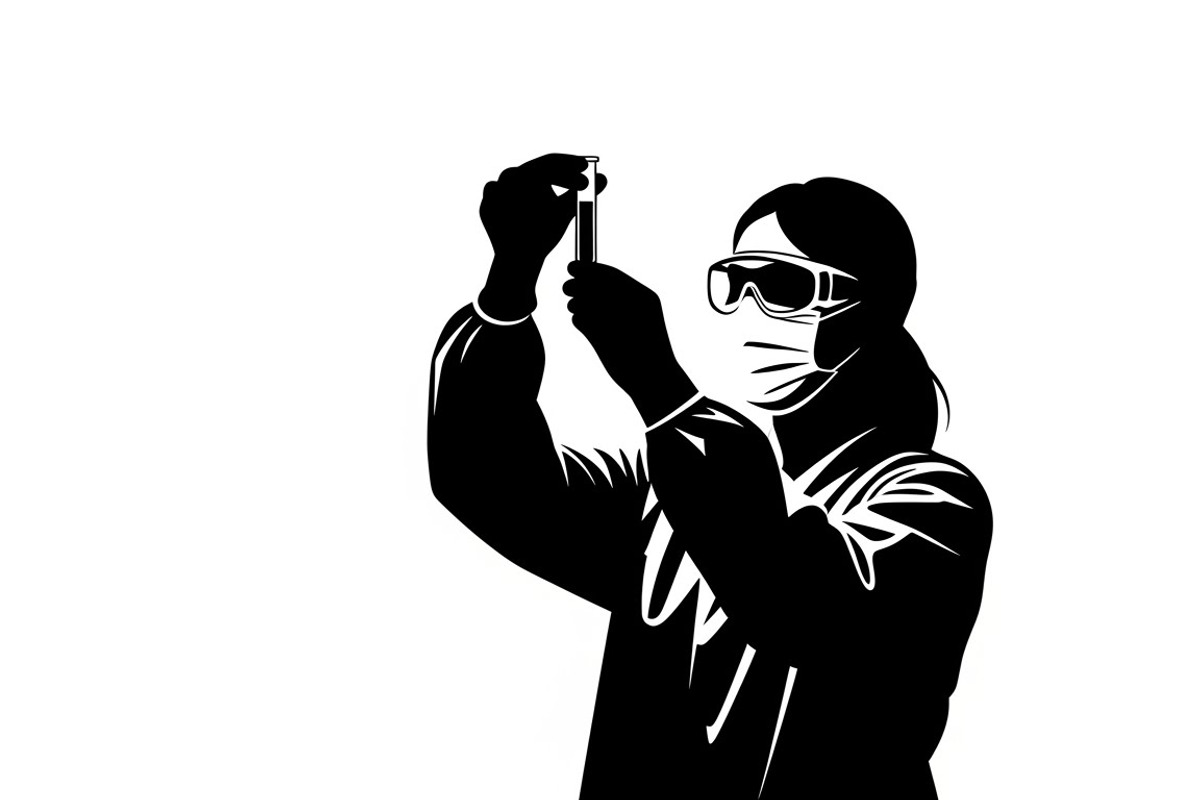 This Scientist Lab Silhouettes, an Illustration by Amazin_art (Photo 15 of 22)