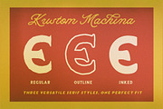 Kustom Machina - Font Duo & Bonus!, a Serif Font by IronbirdCreative (Thumbnail 7 of 10)