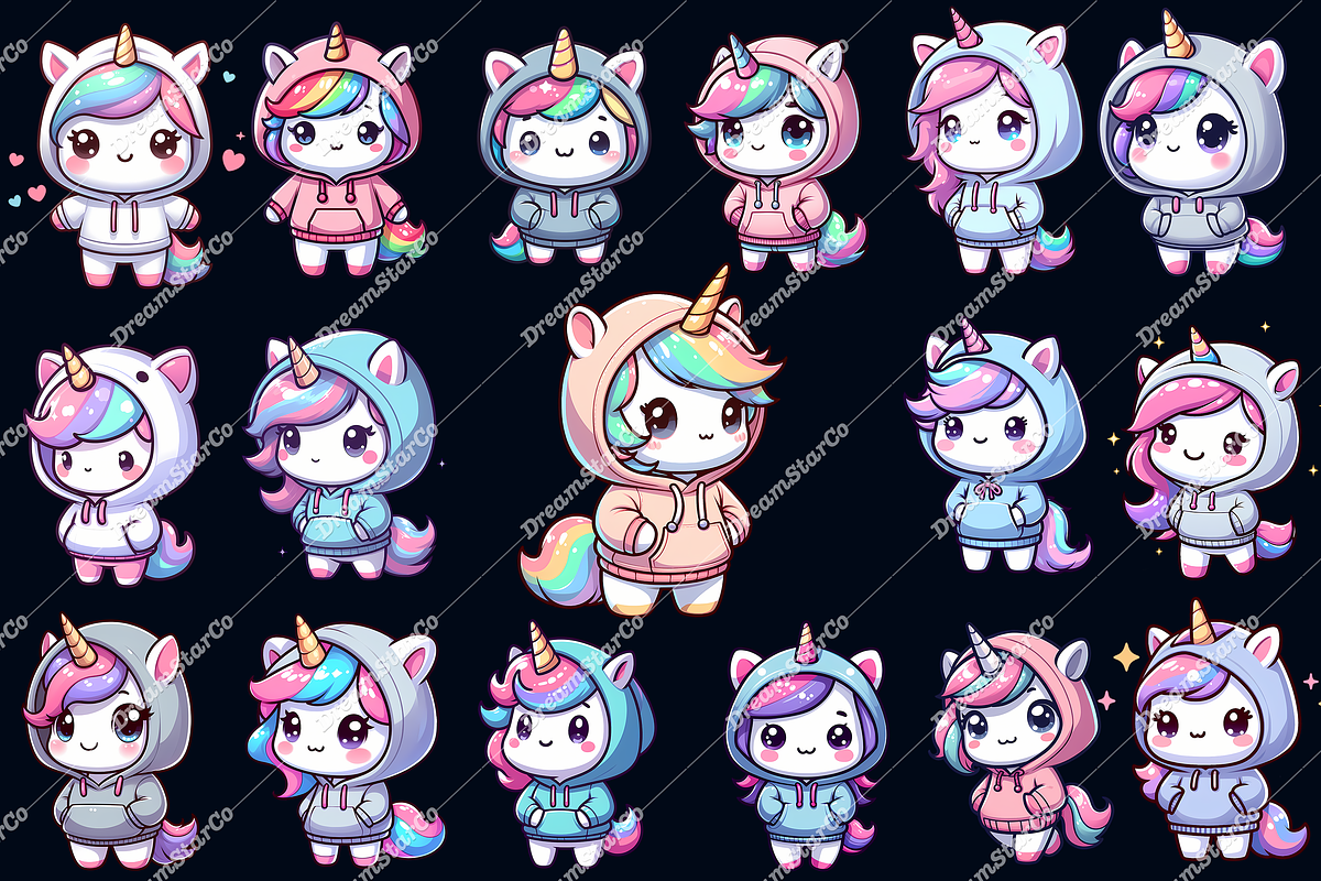 kawaii unicorn, an Object Graphic by DreamerStarCo (Photo 4 of 5)