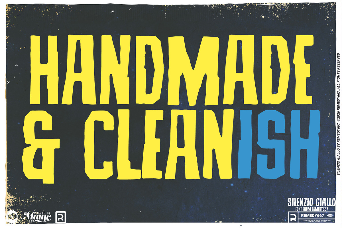 Silenzio Giallo - MCM Horror Font, a Sans Serif Font by Remedy667 (Photo 3 of 5)