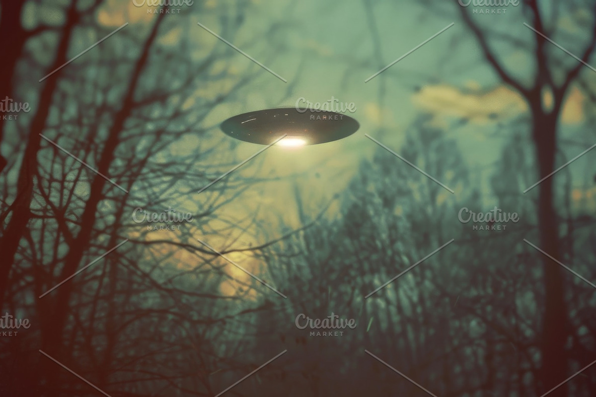 97 UFO objects flying in the sky, a Transportation Photo by Handmadefont (Photo 16 of 101)