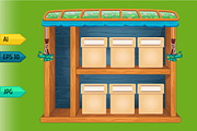 Game wooden store windows set, a Templates & Theme by julia_musdotter (Thumbnail 16 of 21)