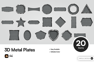 3D Metal Plates Element