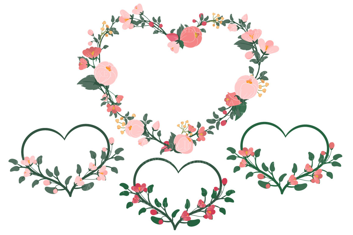 Rose Garden Floral Hearts, an Illustration by Amanda Ilkov (Photo 3 of 5)