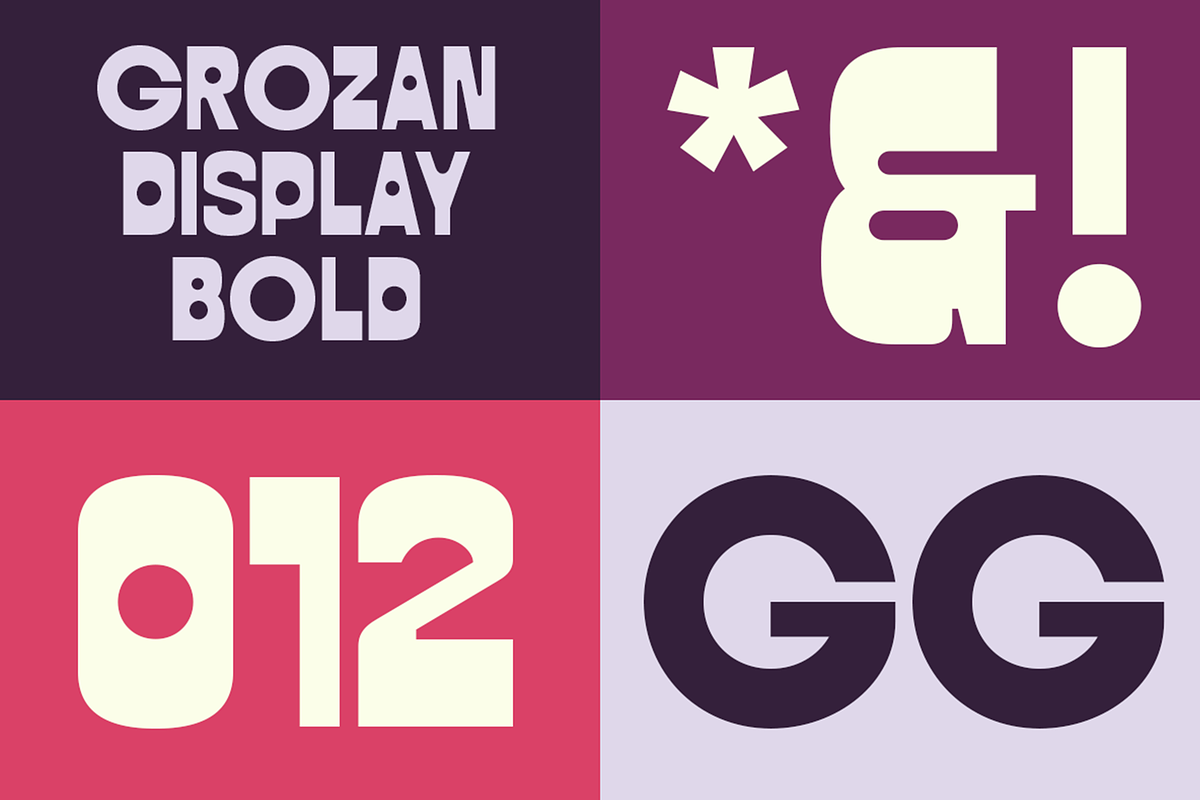 Grozan - Bold Display Typeface, a Sans Serif Font by roomspace creative lab (Photo 6 of 10)