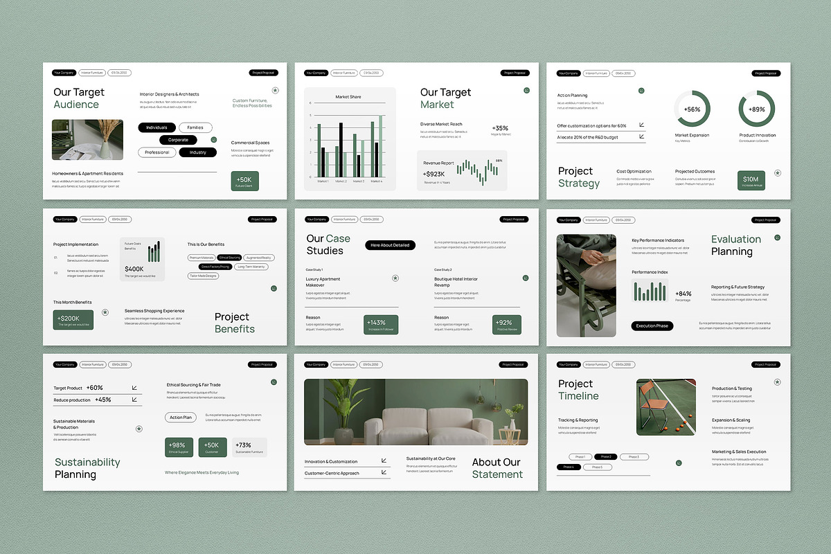 White Modern Project Proposal PPT, a Presentation Template by graphicook (Photo 4 of 4)