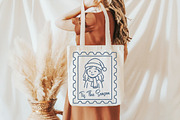 Christmas Girl Stamp PNG, an Illustration by Daily.Designs (Thumbnail 5 of 6)