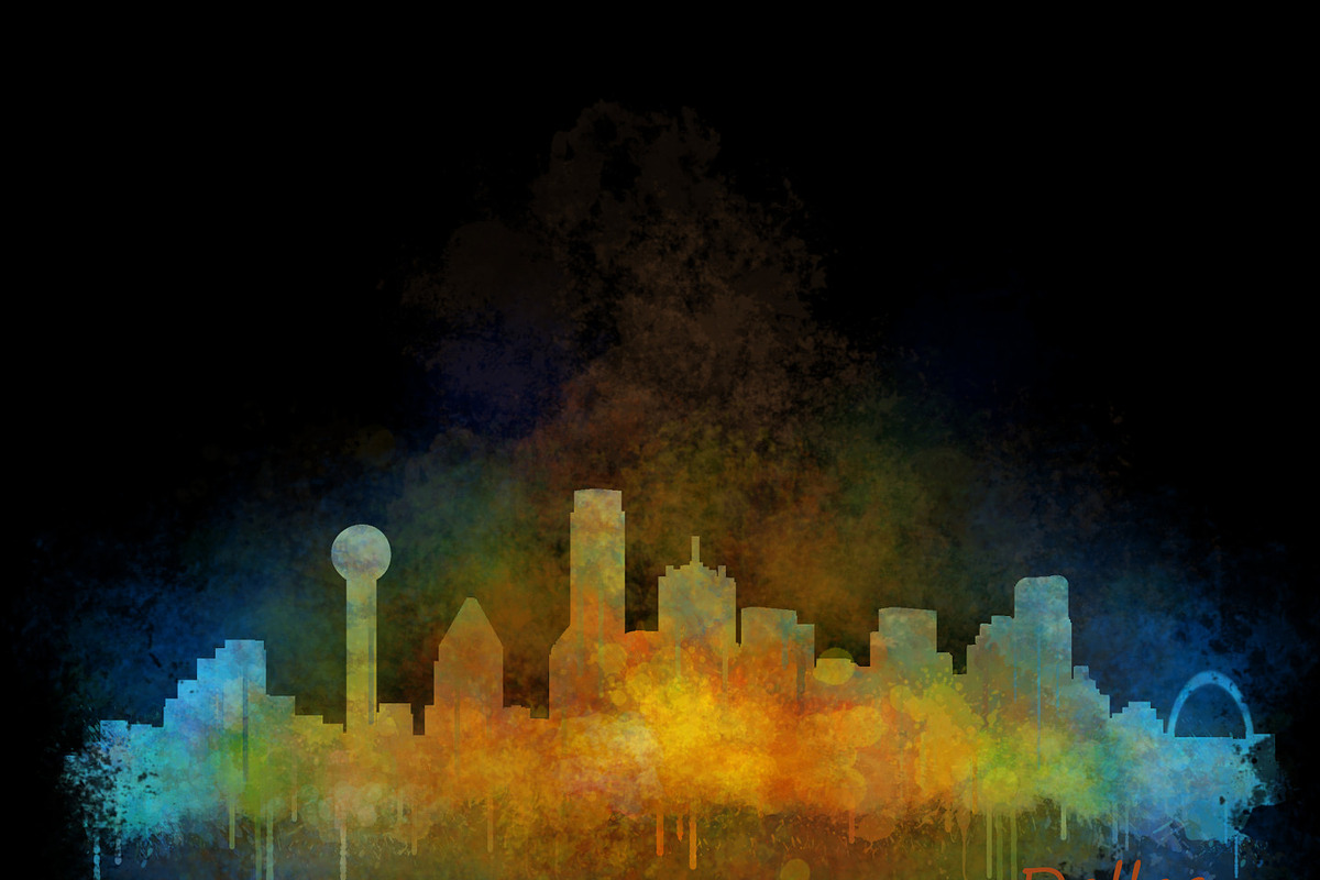 10x Files Pack Dallas City Skyline, an Illustration by HQPhoto Store (Photo 3 of 6)