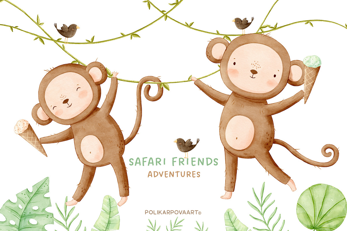 Safari Friends, adventures animals, an Animal Illustration by polikarpovaart (Photo 20 of 24)
