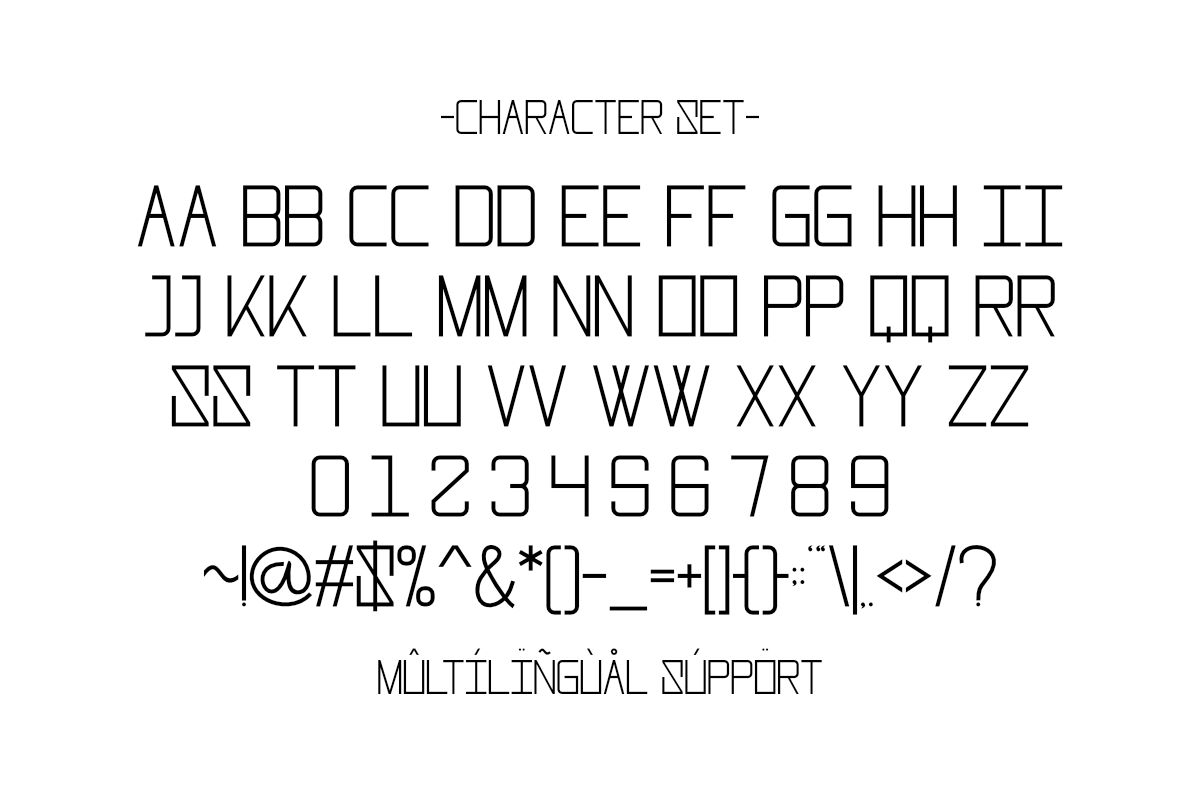 Thunderbolt - Minimalist Display Fon, a Sans Serif Font by Pian45 Studio (Photo 2 of 6)