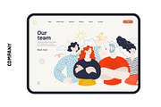 Company, flat web illustrations, a Templates & Theme by Grivina's shop (Thumbnail 20 of 27)
