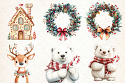 Whimsical Christmas Clipart Bundle, an Illustration by Libby Wishes (Thumbnail 2 of 7)