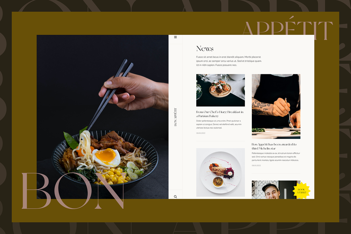 Bon - Restaurant Template for Figma, an UI Kit Template by YoArts (Photo 4 of 5)