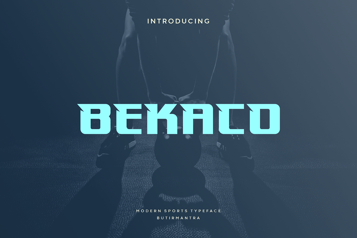 Bekaco - Modern Display Typefacfe, a Sans Serif Font by Letterna (Photo 1 of 4)