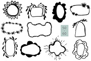 INKED FRAMES freehand doodle vector, an Object Graphic by Lena Nikolaeva (Thumbnail 9 of 12)