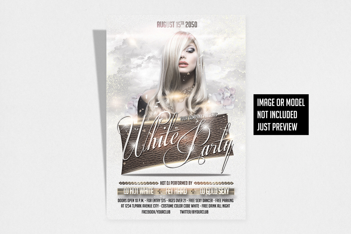 White Party Flyer, a Flyer Template by feydesign (Photo 3 of 3)