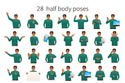 Casual business man set, a Person Illustration by Volha Hlinskaya (Thumbnail 5 of 5)