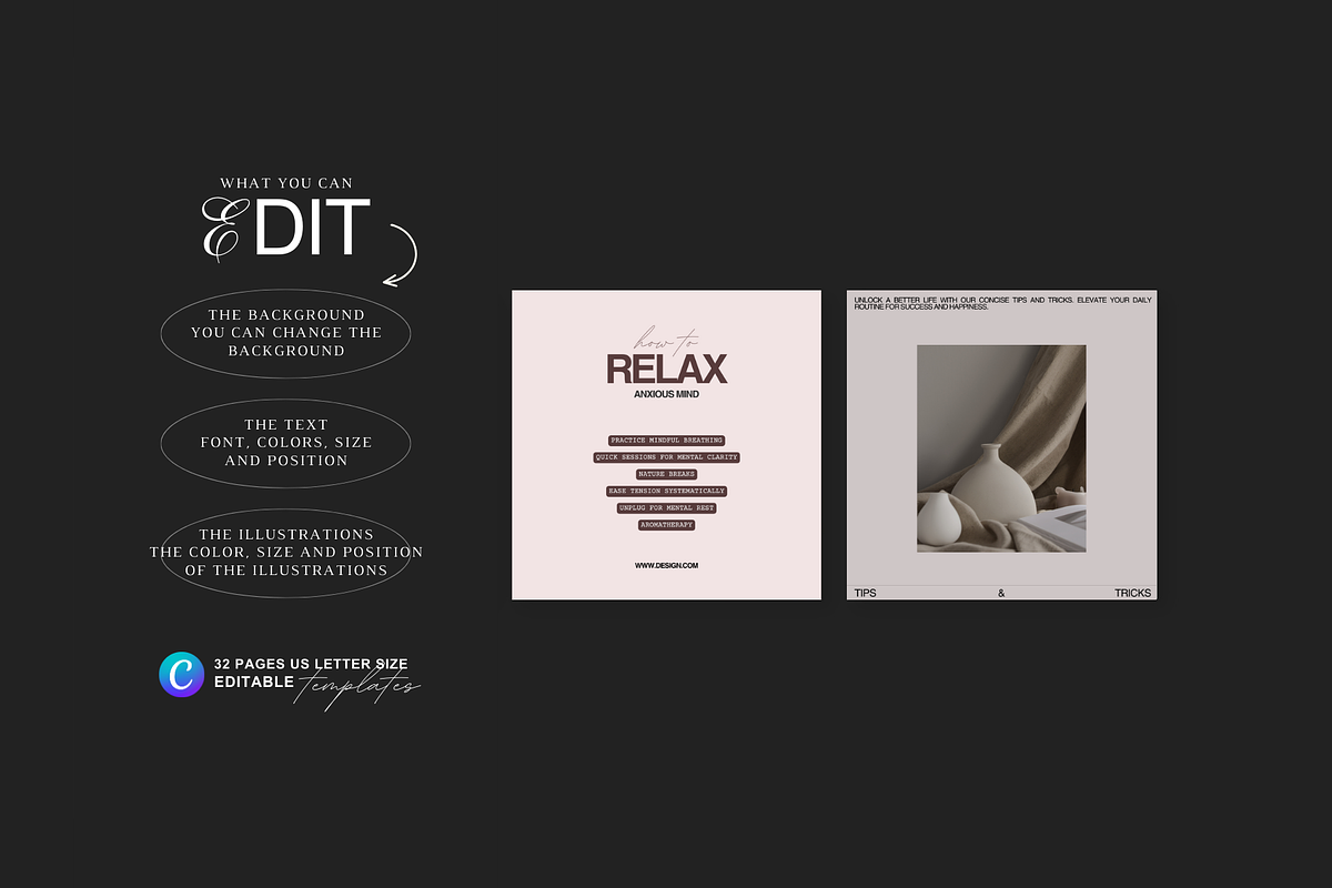 Social Media Canva Templates, a Social Media Template by Prapti Design