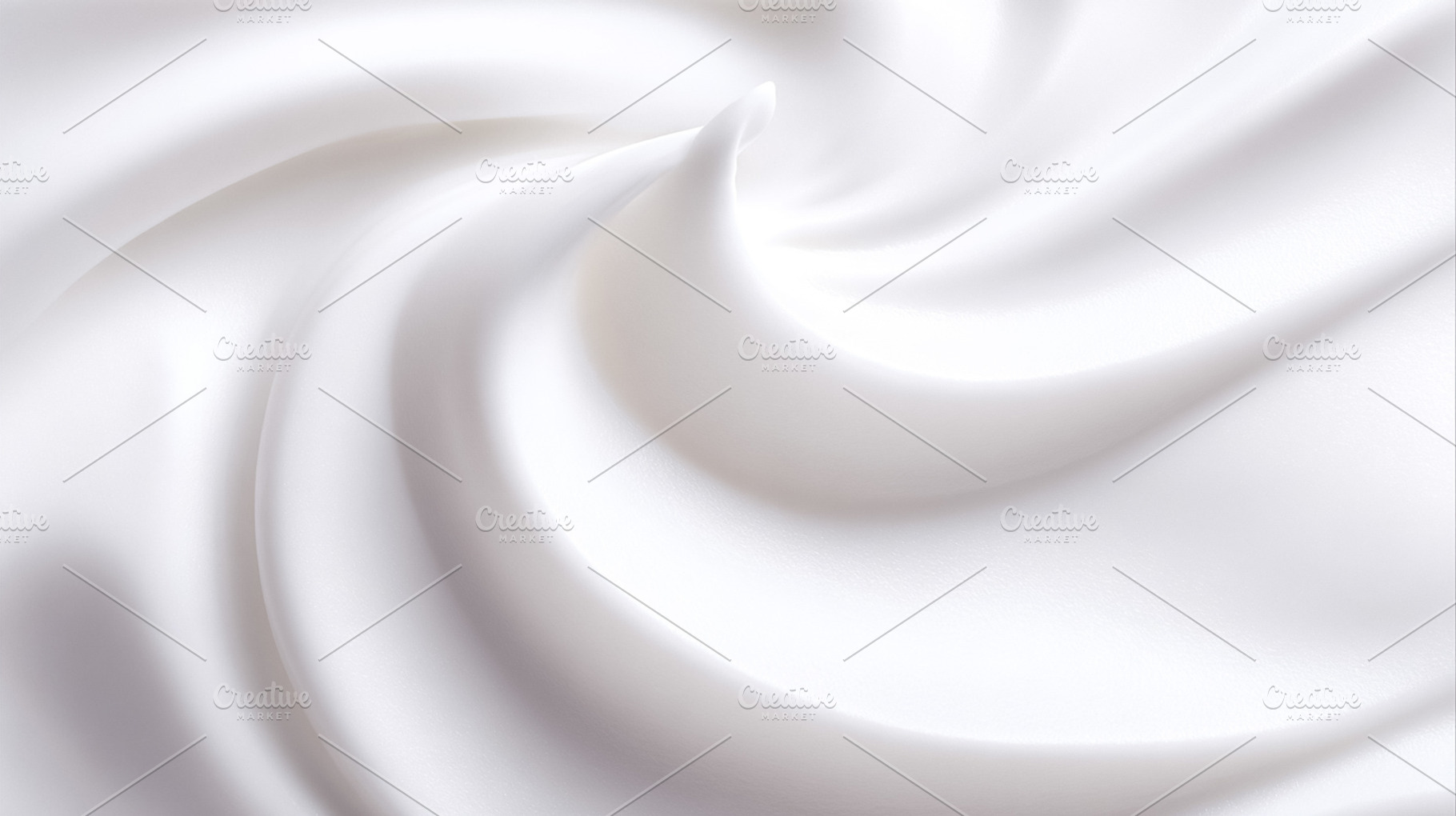 White creamy texture forming soft, smooth swirls and curves, rep, a Photo by Studio ANNA
